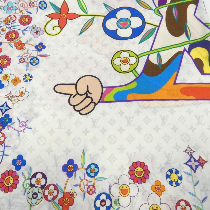 Louis Vuitton Murakami Shawl White