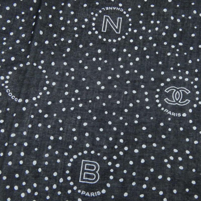 Chanel Stole Cashmere Black