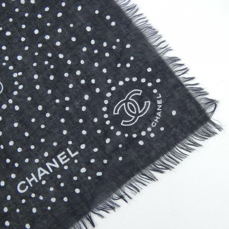 Chanel Stole Cashmere Black