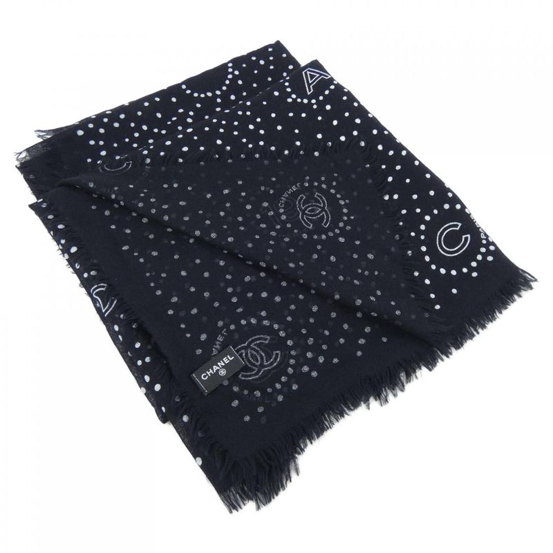 Chanel Stole Cashmere Black
