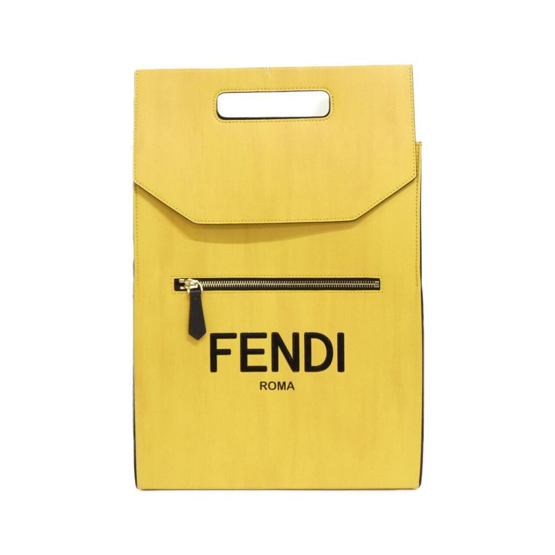 Fendi Backpack Gold Yellow Box