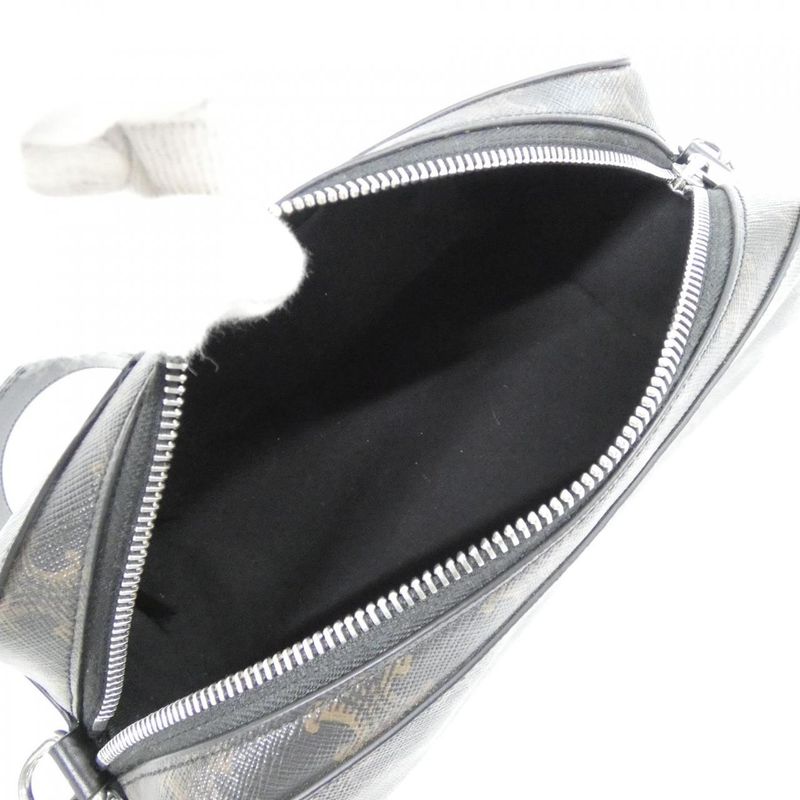 Celine Shoulder Bag Canvas Black