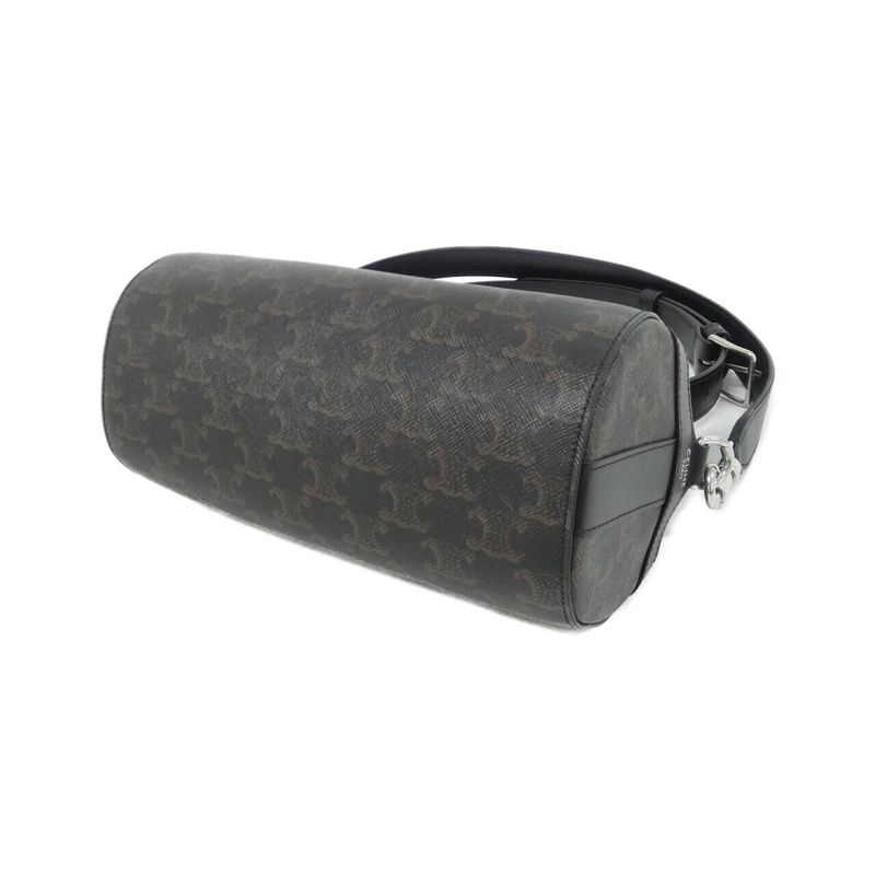 Celine Shoulder Bag Canvas Black