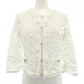 Chanel Cardigan White 36 Translucency