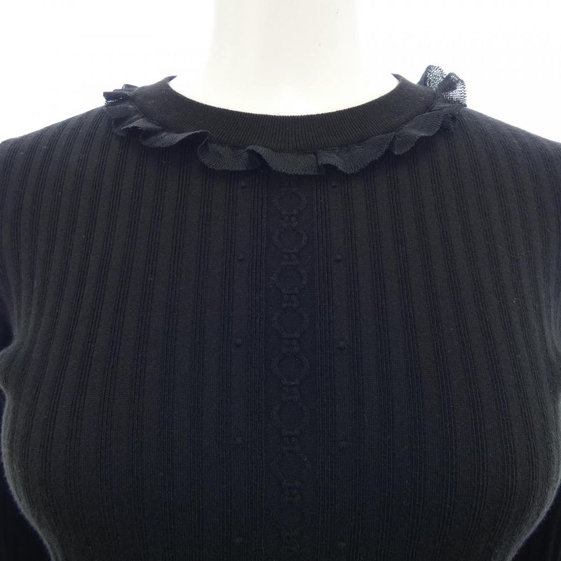 Hermes Knit Top Black 36 Translucency