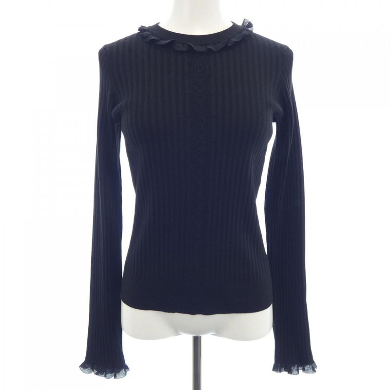 Hermes Knit Top Black 36 Translucency