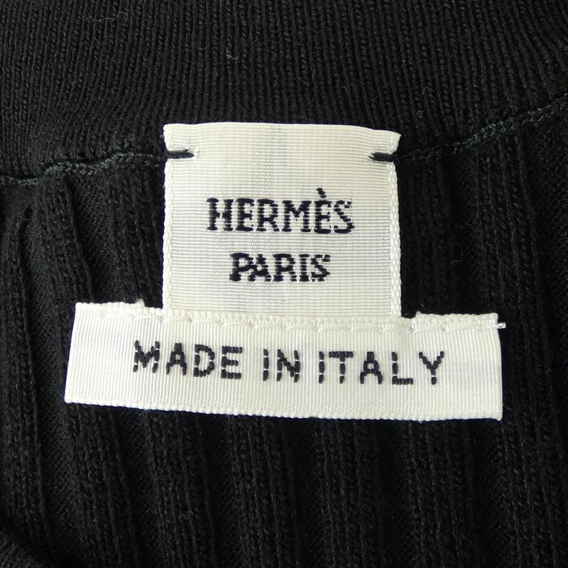 Hermes Knit Top Black 36 Translucency