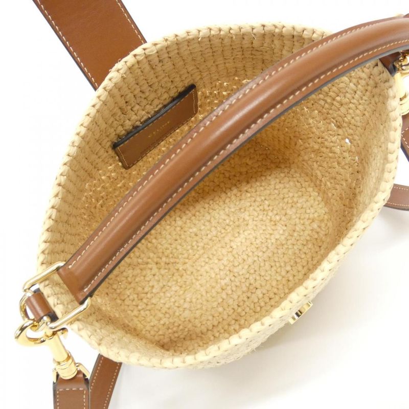 Celine Small Louis Bucket Bag Natural