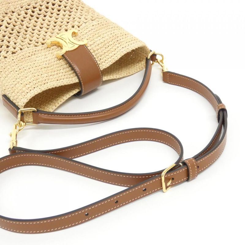 Celine Small Louis Bucket Bag Natural