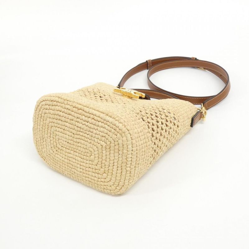 Celine Small Louis Bucket Bag Natural