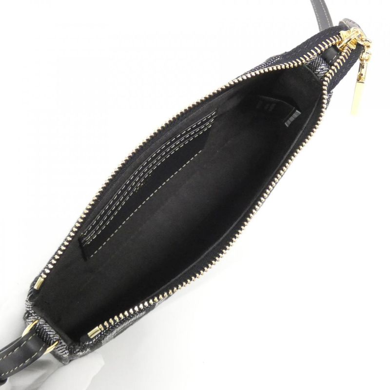 Fendi Baguette Slim Clutch Dark Blue