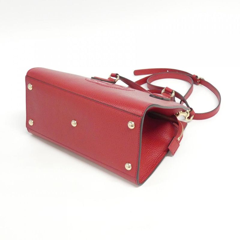 Gucci Soho Bag Leather Red Hibiscus