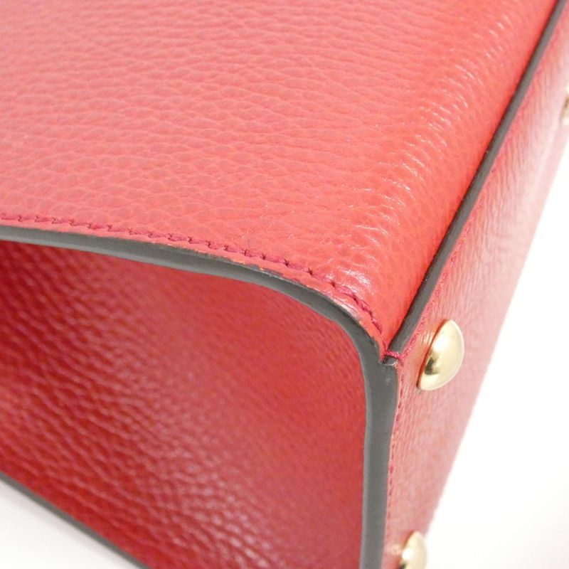 Gucci Soho Bag Leather Red Hibiscus