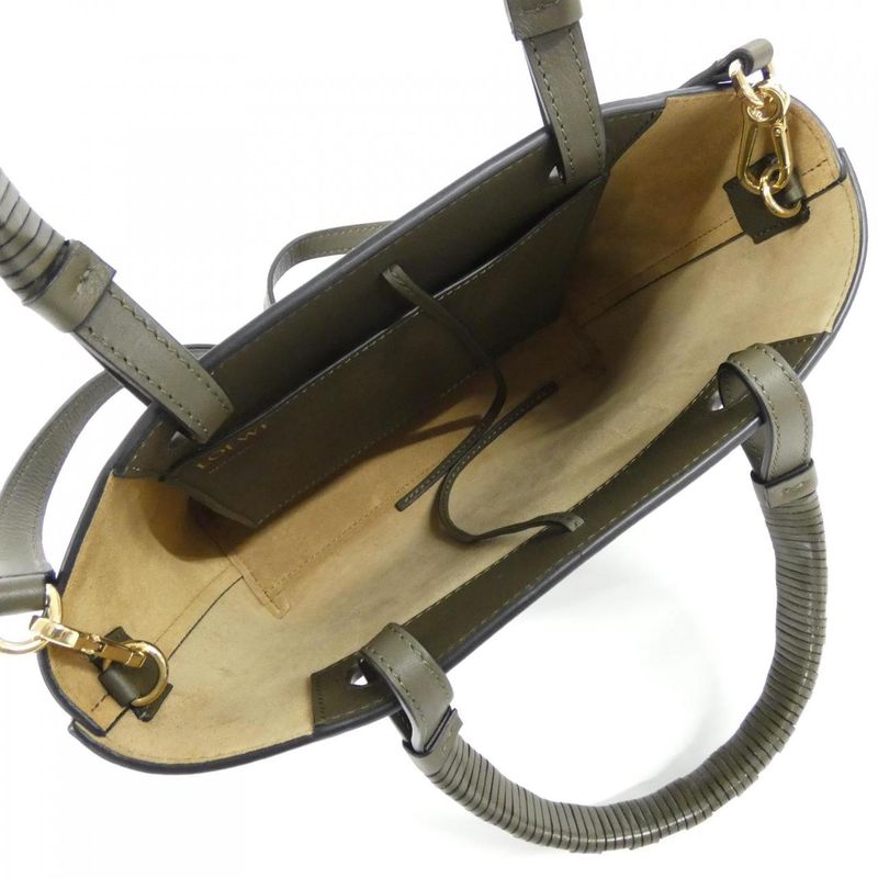 Loewe Anagram Tote Mini Bag Dark Khaki Green