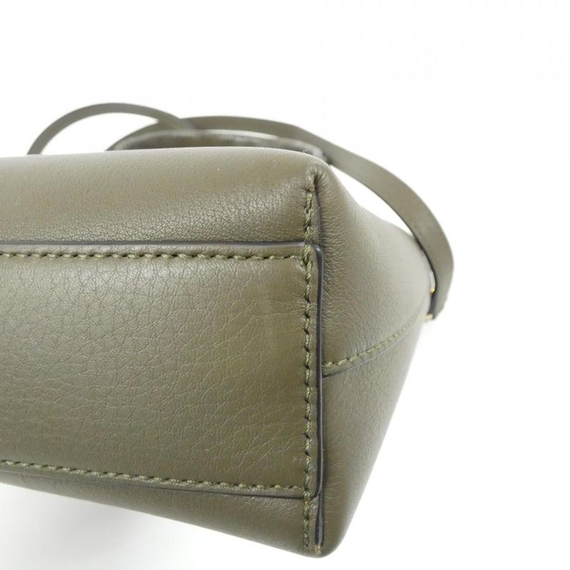 Loewe Anagram Tote Mini Bag Dark Khaki Green