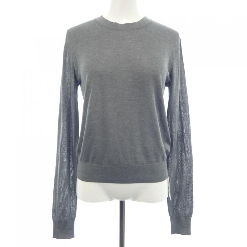 Hermes Carre Shu Knit Top Gray Translucency