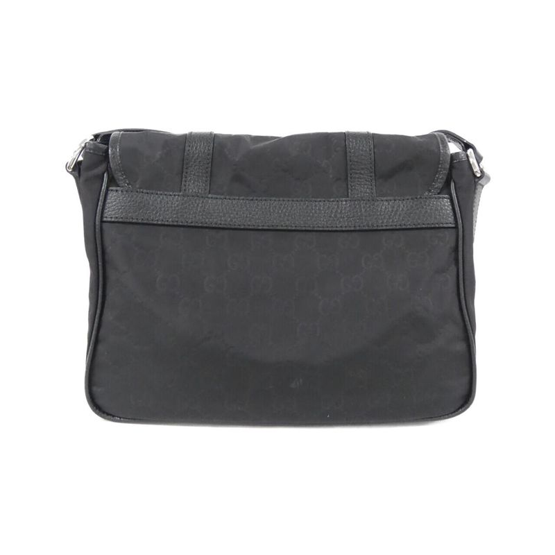 Gucci Shoulder Bag Nylon Black