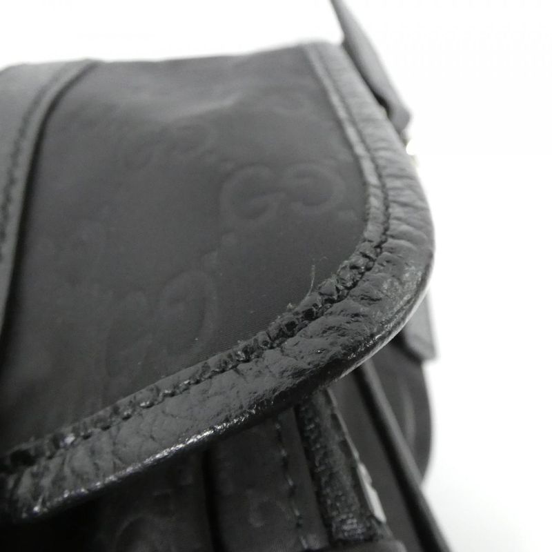 Gucci Shoulder Bag Nylon Black
