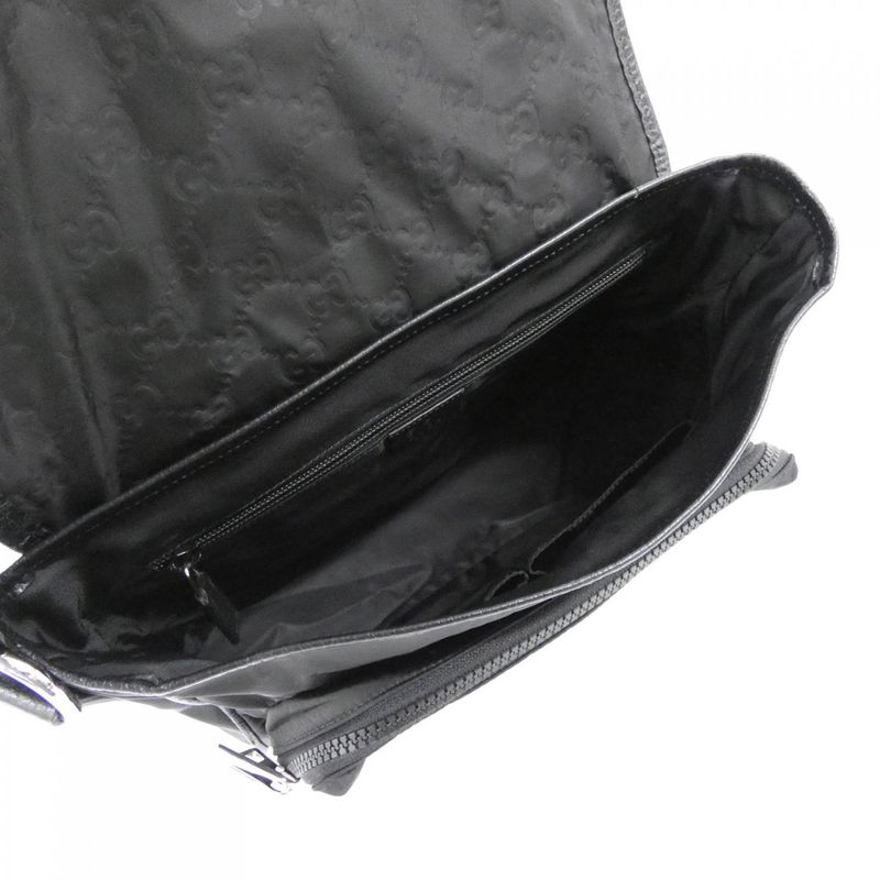 Gucci Shoulder Bag Nylon Black