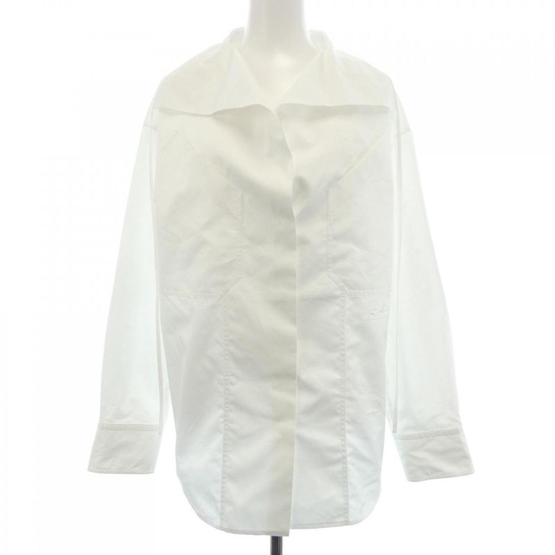 Hermes Clou de Selle Carre Shirt White Translucency