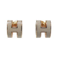Hermes Pop Mini Earrings Marron Glace