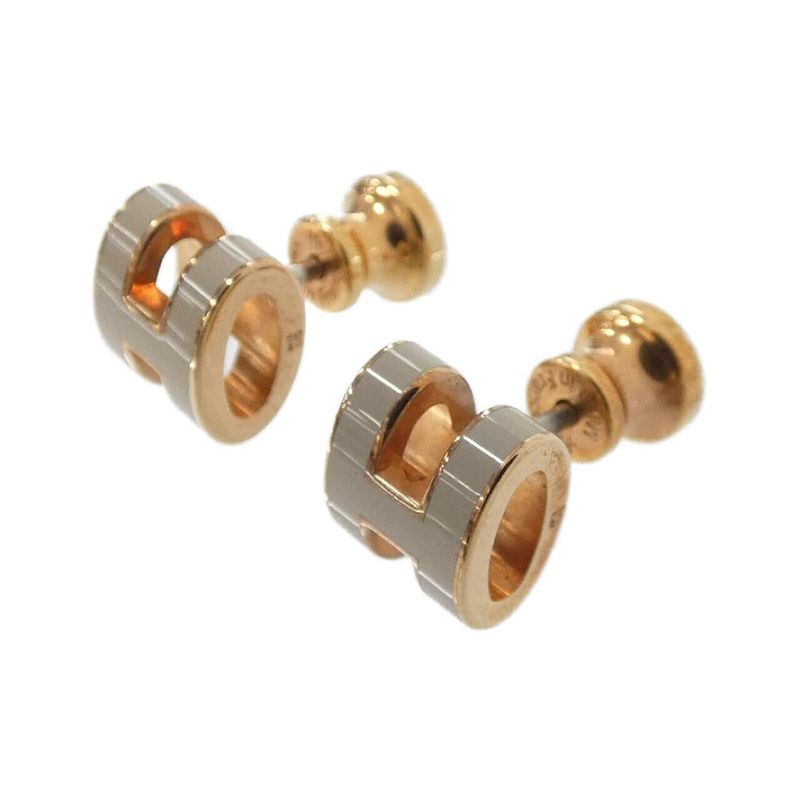 Hermes Pop Mini Earrings Marron Glace