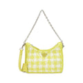 Prada Shoulder Bag Silver Cedro