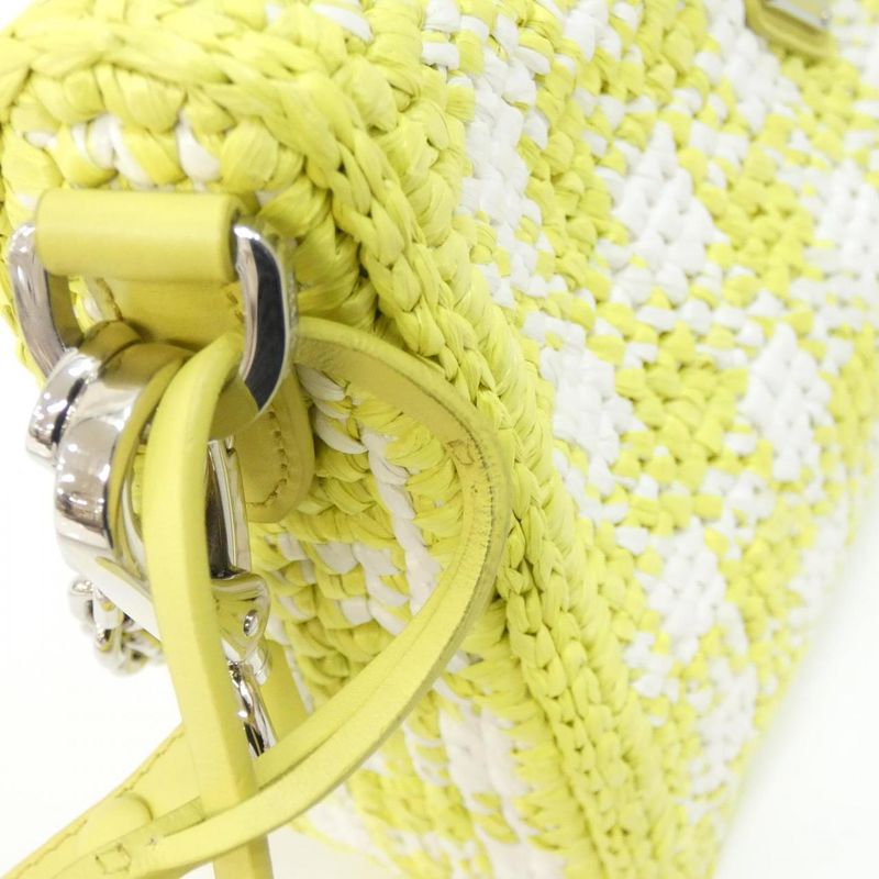 Prada Shoulder Bag Silver Cedro