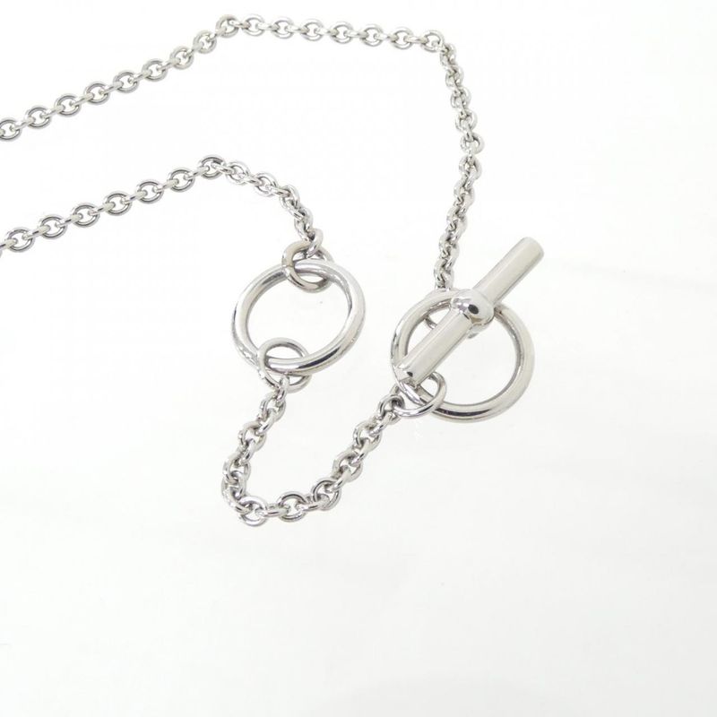 Hermes Mini Maillon PM Necklace Marron Glace