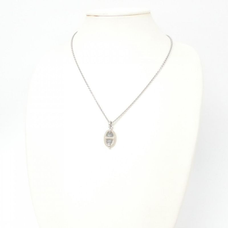 Hermes Mini Maillon PM Necklace Marron Glace