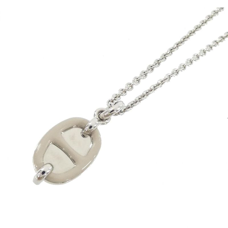 Hermes Mini Maillon PM Necklace Marron Glace
