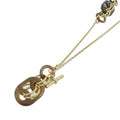Hermes Eurydice Necklace Brown Perma Brass