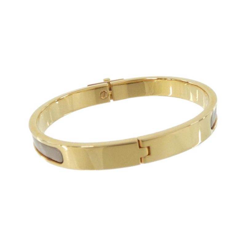 Hermes Mini Click Kelly GM Bracelet Marron Glace
