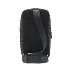 Fendi Shoulder Bag Leather Canvas Asfalto