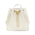 Chanel 25 Caviar Grained White Mat