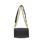 Chanel Shoulder Bag Caviar Grained Black Mat