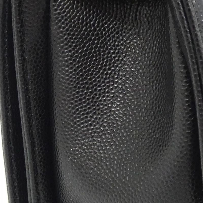Chanel Shoulder Bag Caviar Grained Black Mat