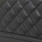Chanel Shoulder Bag Caviar Grained Black Mat