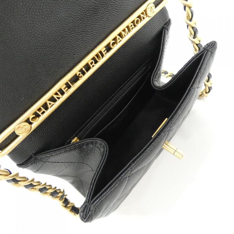 Chanel Bag Caviar Grained Black Mat