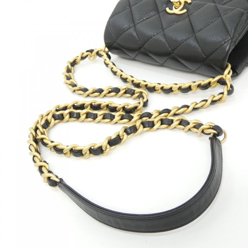 Chanel Bag Caviar Grained Black Mat