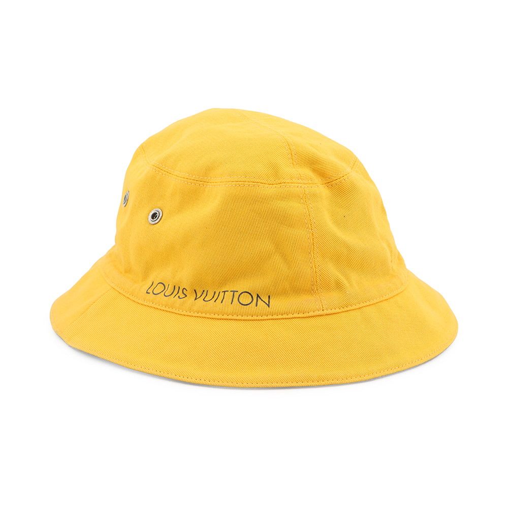 Louis Vuitton Hat Reversible Bucket 58 Black Yellow — view 6