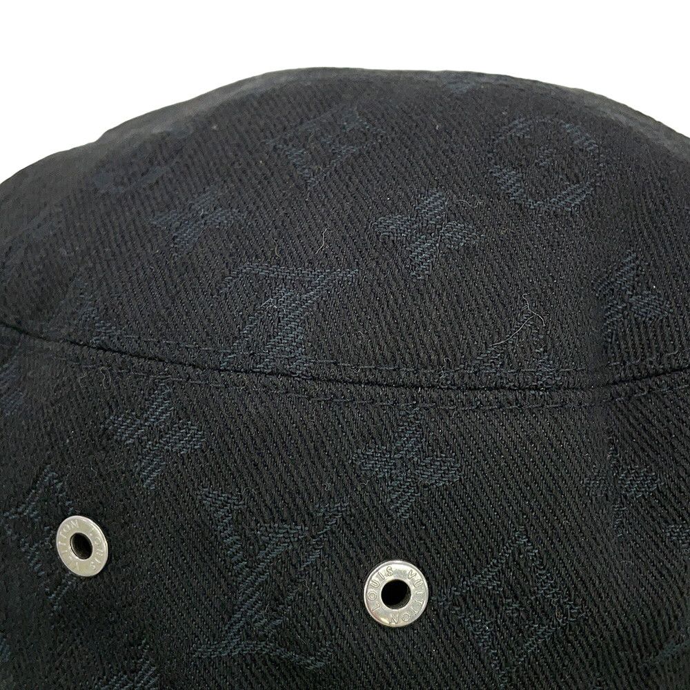 Louis Vuitton Hat Reversible Bucket 58 Black Yellow — view 7