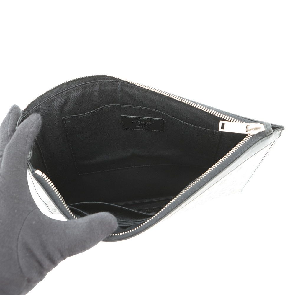 Saint Laurent Paris Clutch Robot Black Silver-black — view 5