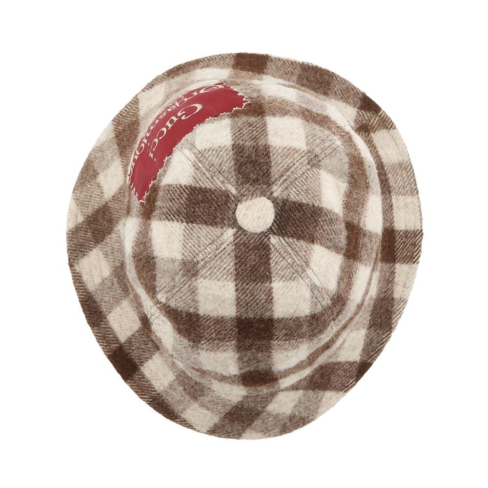 Gucci Bucket Hat Check Fedora Wool — view 4