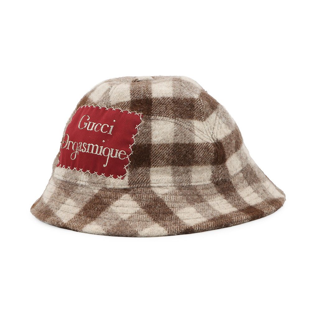 Gucci Bucket Hat Check Fedora Wool — view 2