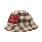 Gucci Bucket Hat Check Fedora Wool — view 2
