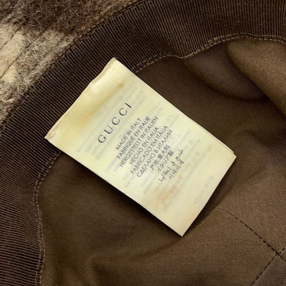 Gucci Bucket Hat Check Fedora Wool — view 8