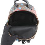 Louis Vuitton Backpack Monogram Jungle Dot Palm Springs PM Noir Black Red Blue — view 6