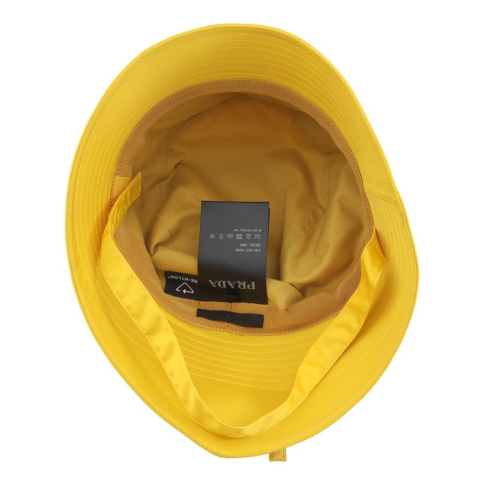 Prada Hat Re-Nylon Triangle Logo with Mini Pouch Bucket — view 6