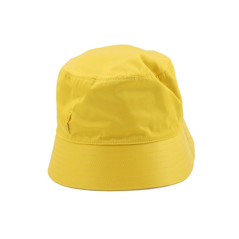 Prada Hat Re-Nylon Triangle Logo with Mini Pouch Bucket — view 4
